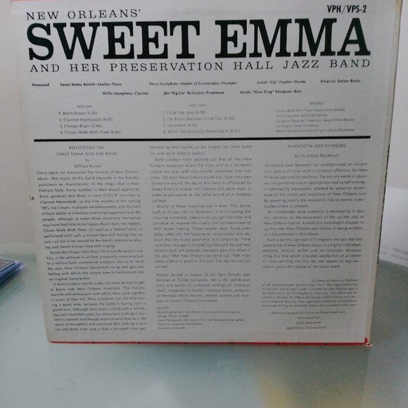 Sweet Emma and her Preservation Hall Jazz Band LP - Picture 2 of 2
